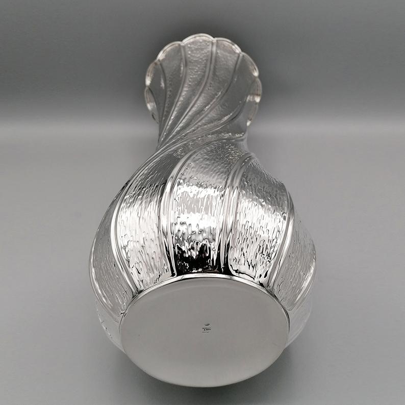 20th Italian Sterling Silver Vase For Sale 2