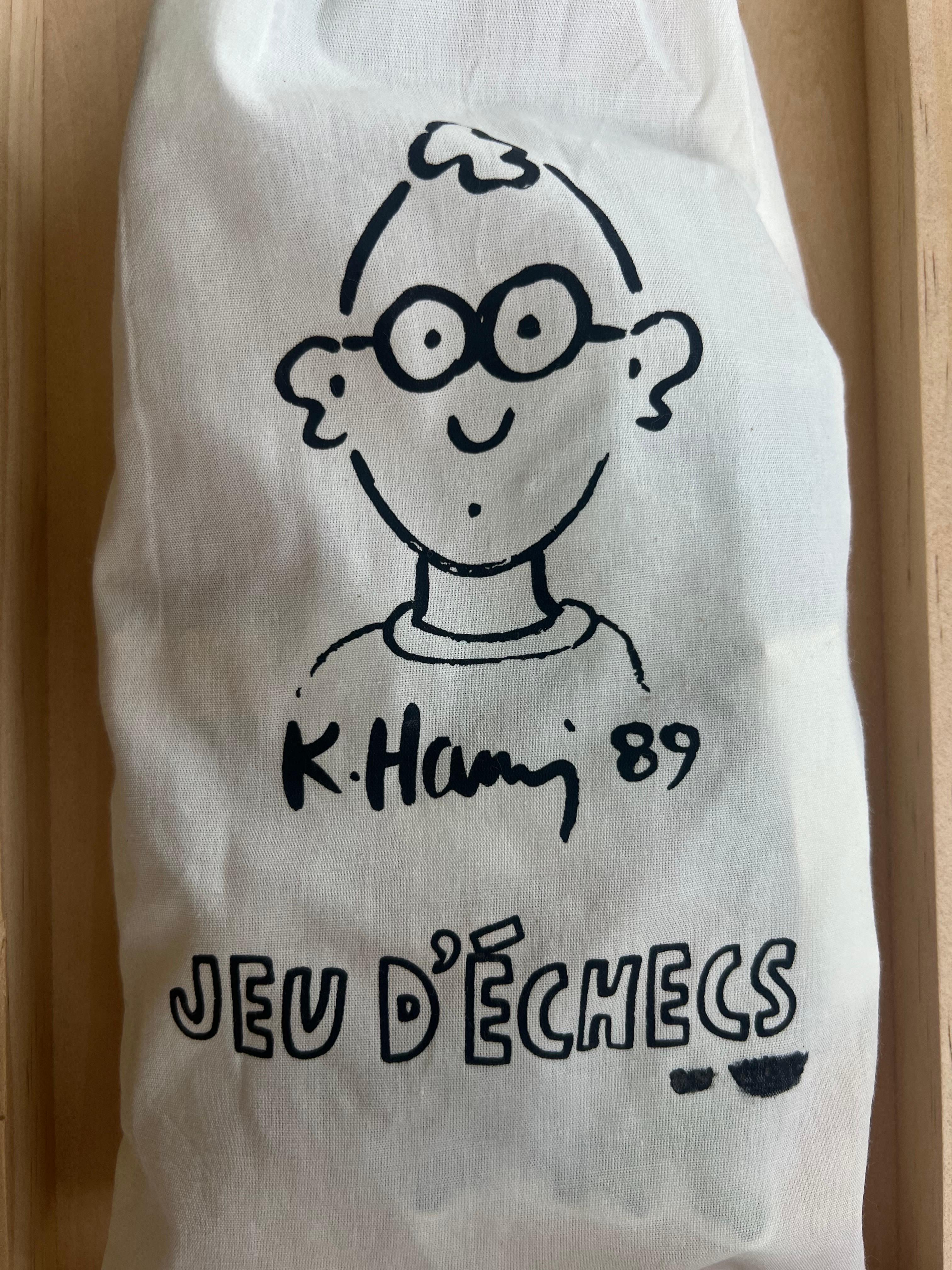 20th Century 20th Limited Edition Chess Set inspired by Artist Keith Haring For Sale