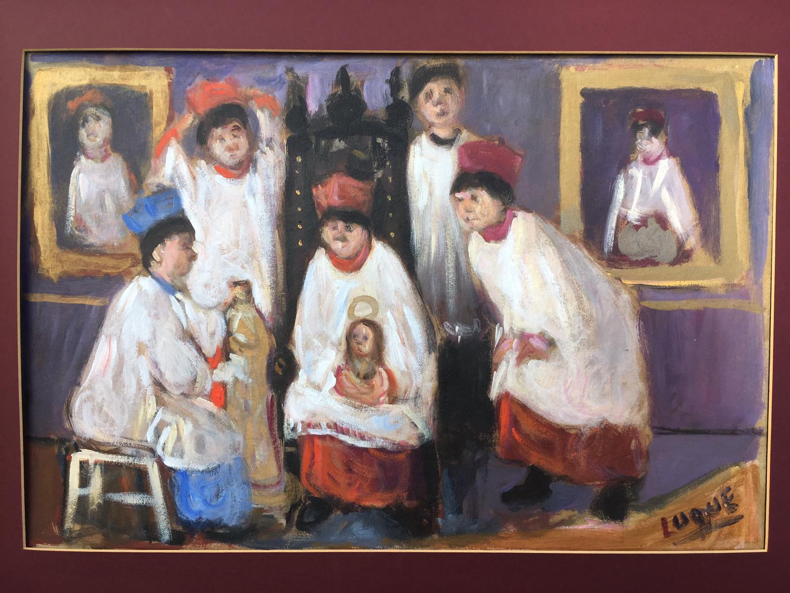 Expressionist 20th Meeting of Altar Servers by Luque, Spain For Sale