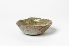 Coupe en céramique du 20e siècle par Barbara Delfosse La Borne 1970 Poterie Faite à la main