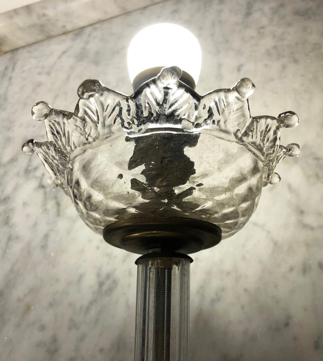 Milieu du XXe siècle Lampe de table de Murano du 20e siècle en vente