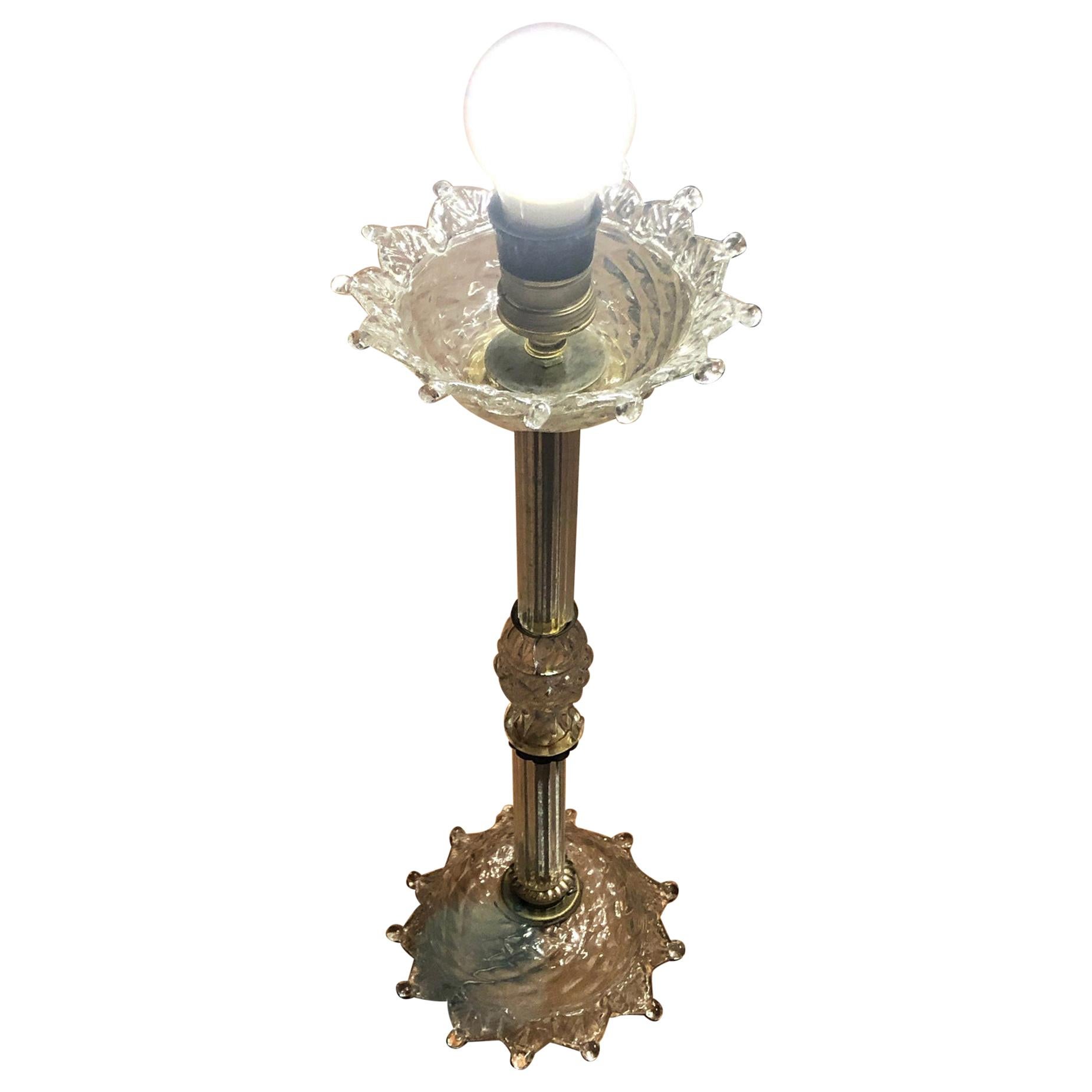 20th Murano Table Lamp For Sale