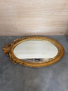 20th Oval Ornate Vintage Gold Oval Wall Mirror