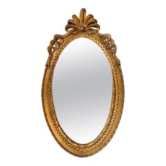 20th Oval Ornate Vintage Gold Oval Wall Mirror