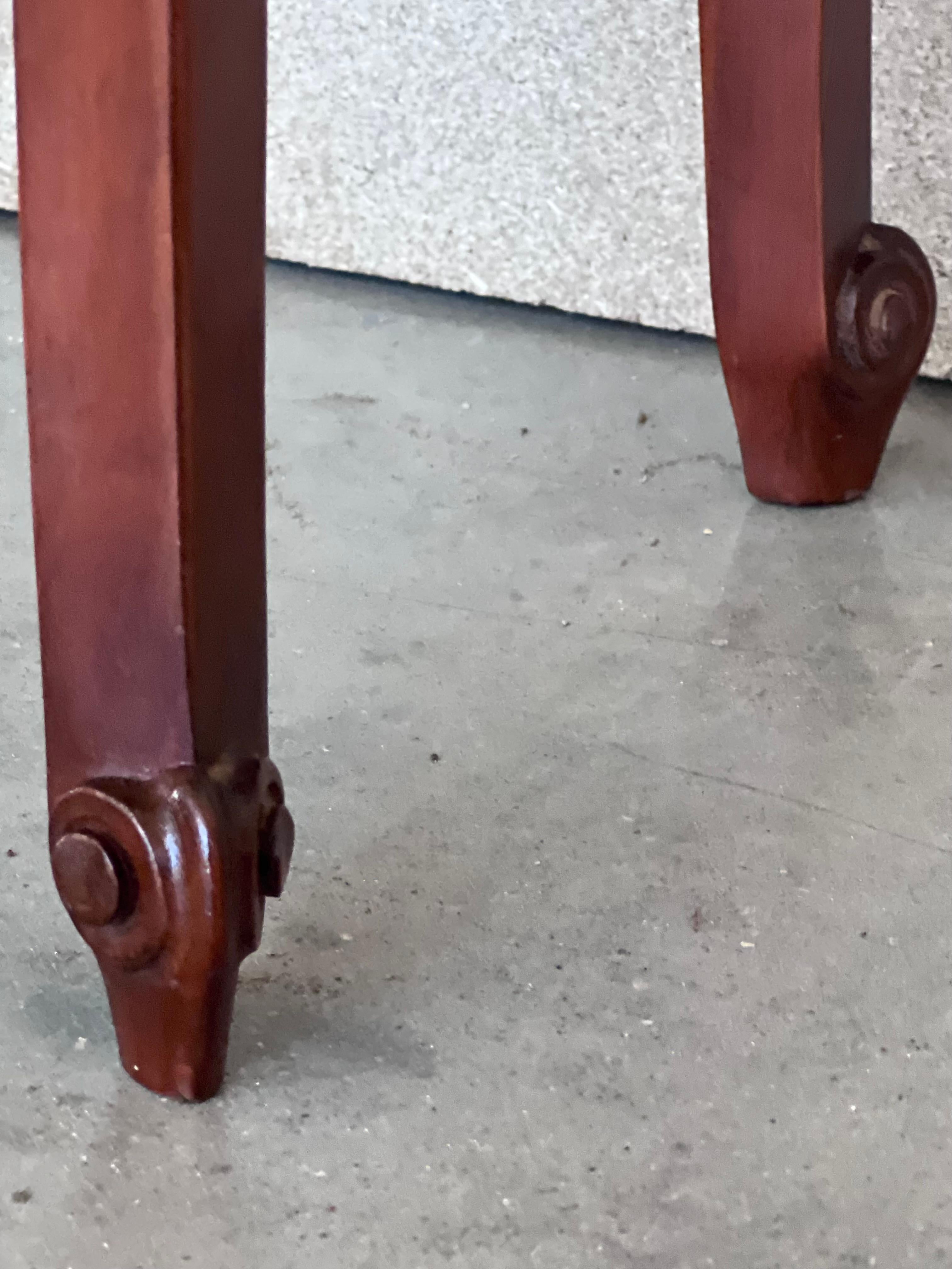 20th Pair of Oak Nightstands Tables with Drawer and Open Shelf 8