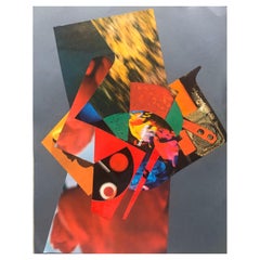 20th Pariser Schule Collage-Ausschnitt Kunstwerk Wunderschöne Inneneinrichtungsoptionen!