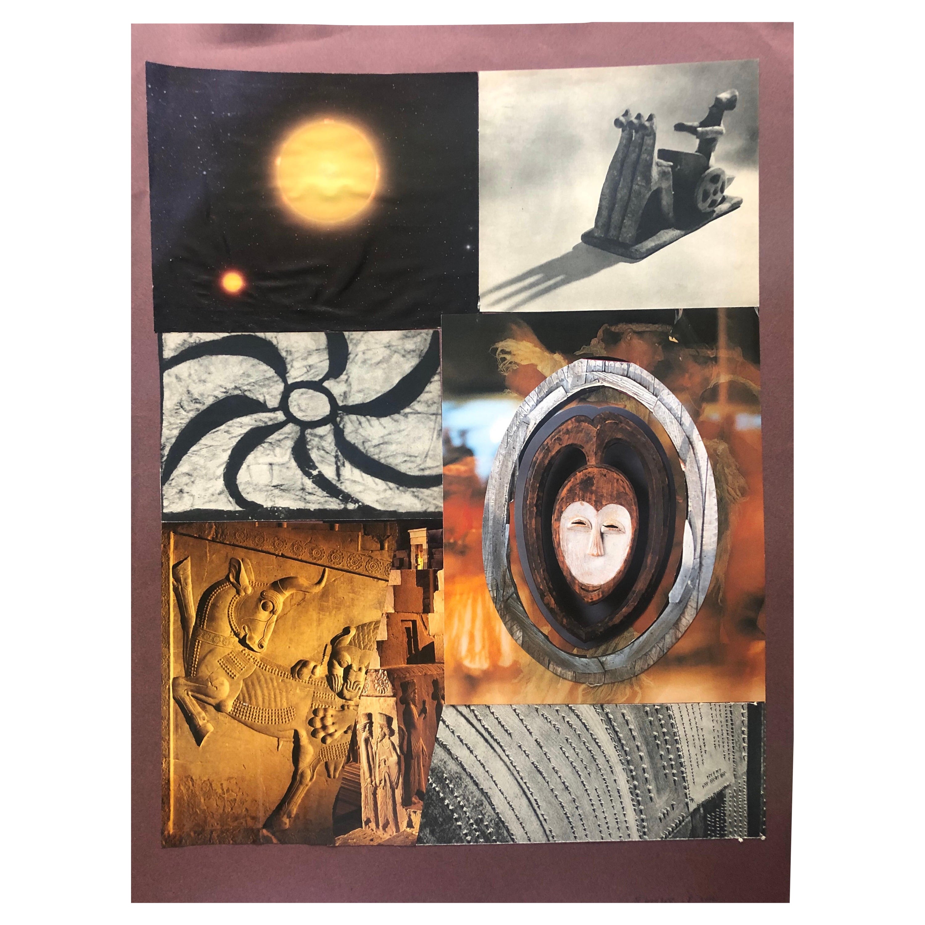 20th Pariser Schule Collage-Ausschnitt Kunstwerk Wunderschöne Inneneinrichtungsoptionen! im Angebot