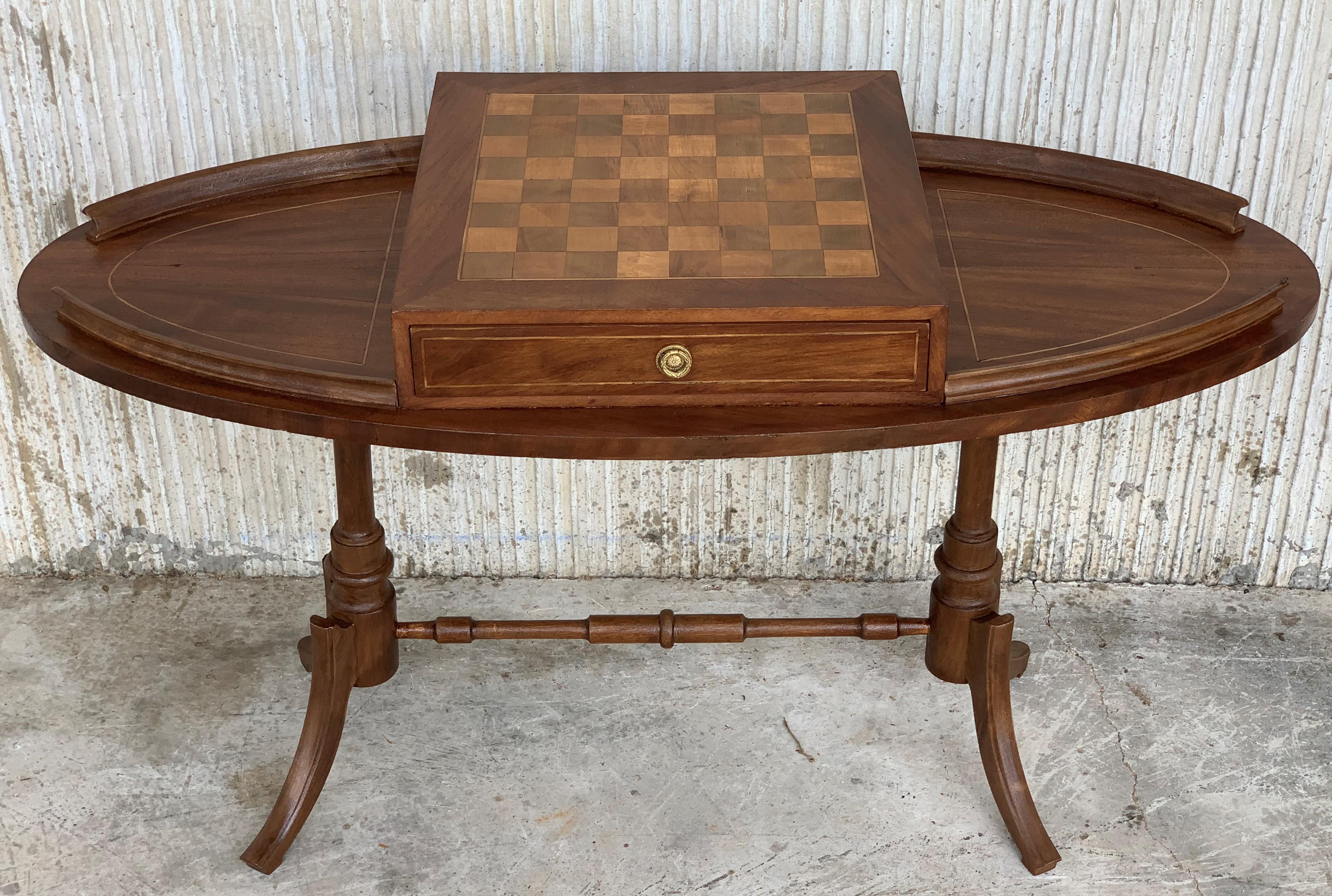 oval game table