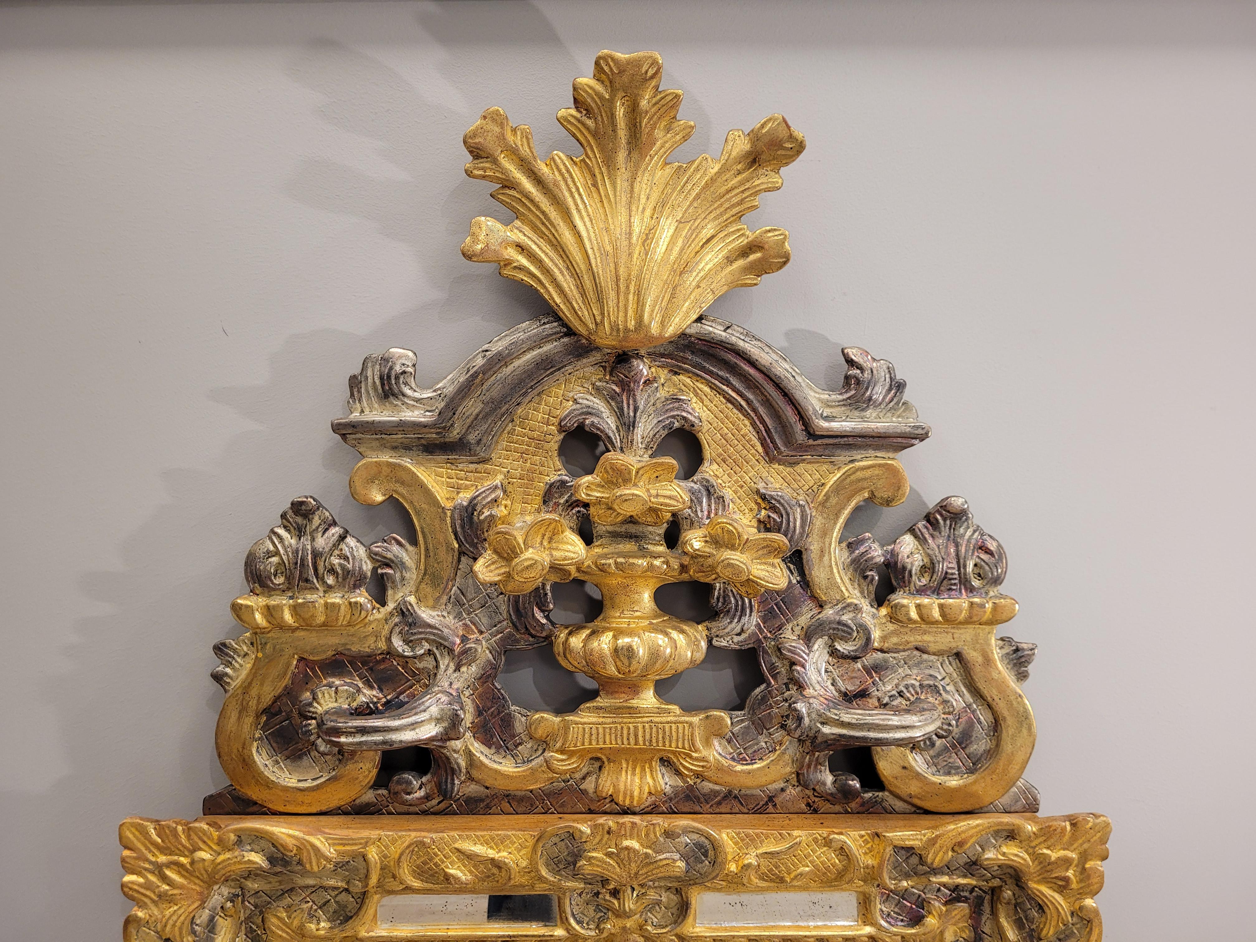 20th ROCHE BOBOIS FRANCE Louis XVI style WALL MIRROR For Sale 12