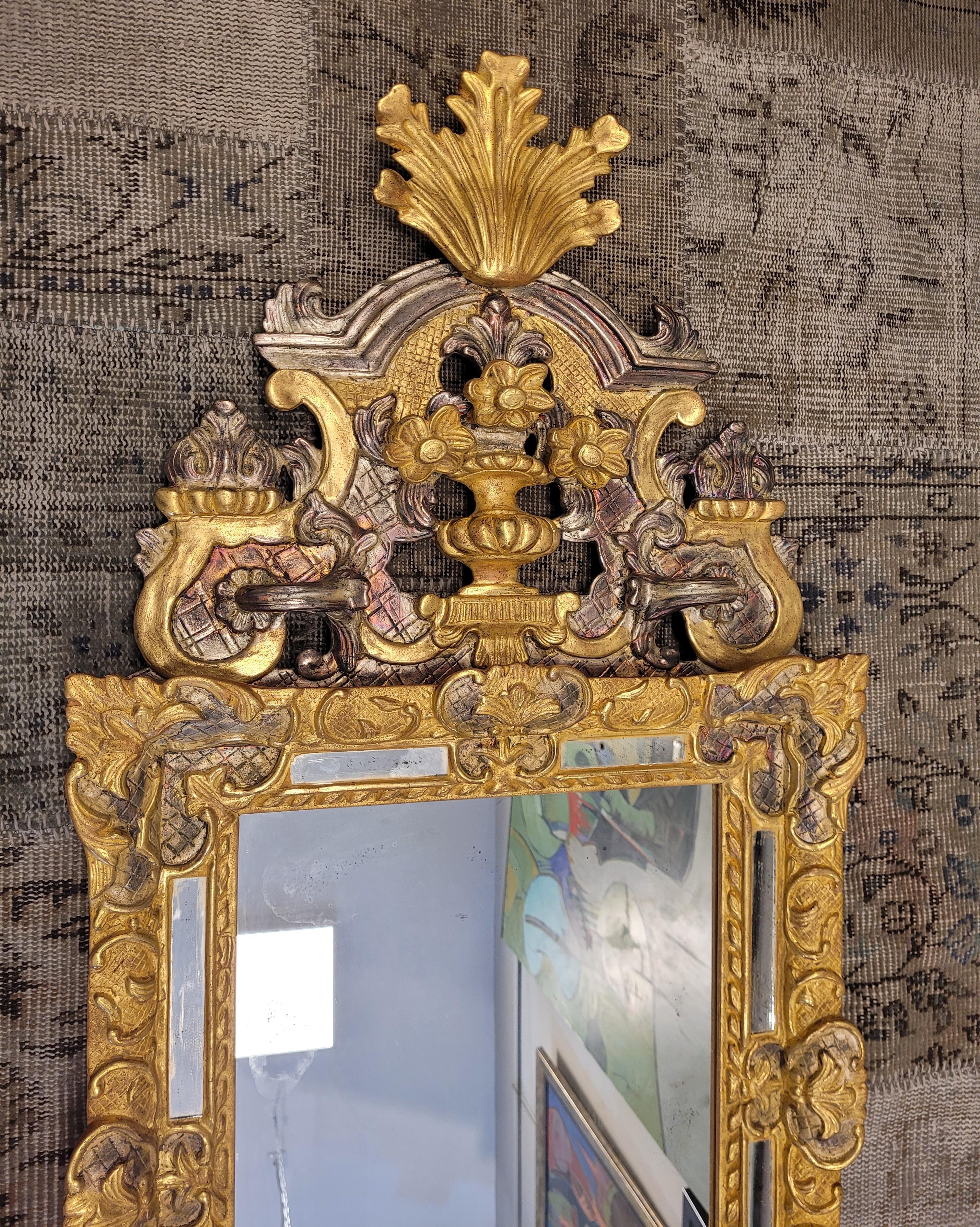20th ROCHE BOBOIS FRANCE Louis XVI style WALL MIRROR For Sale 13