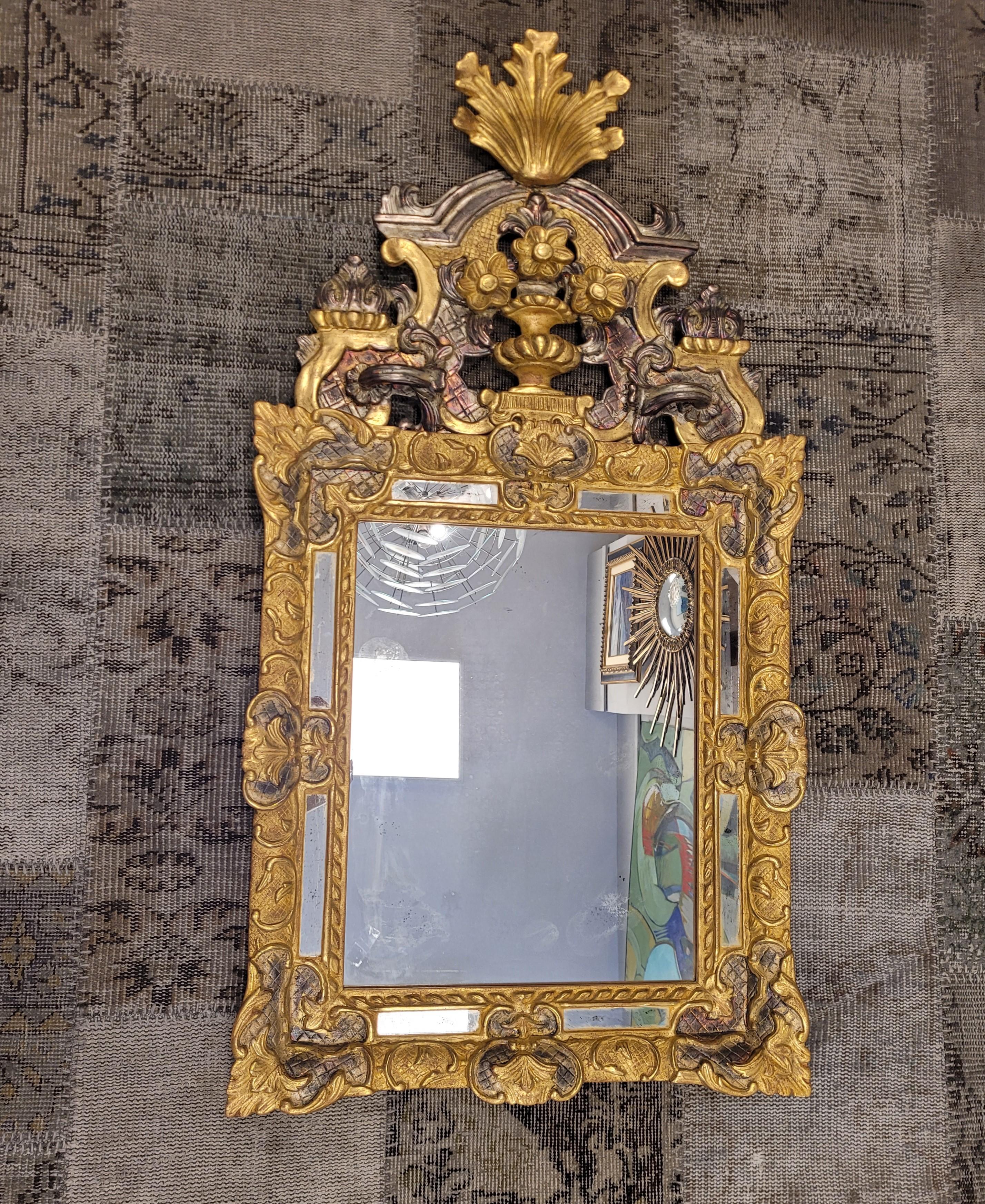 French 20th ROCHE BOBOIS FRANCE Louis XVI style WALL MIRROR For Sale