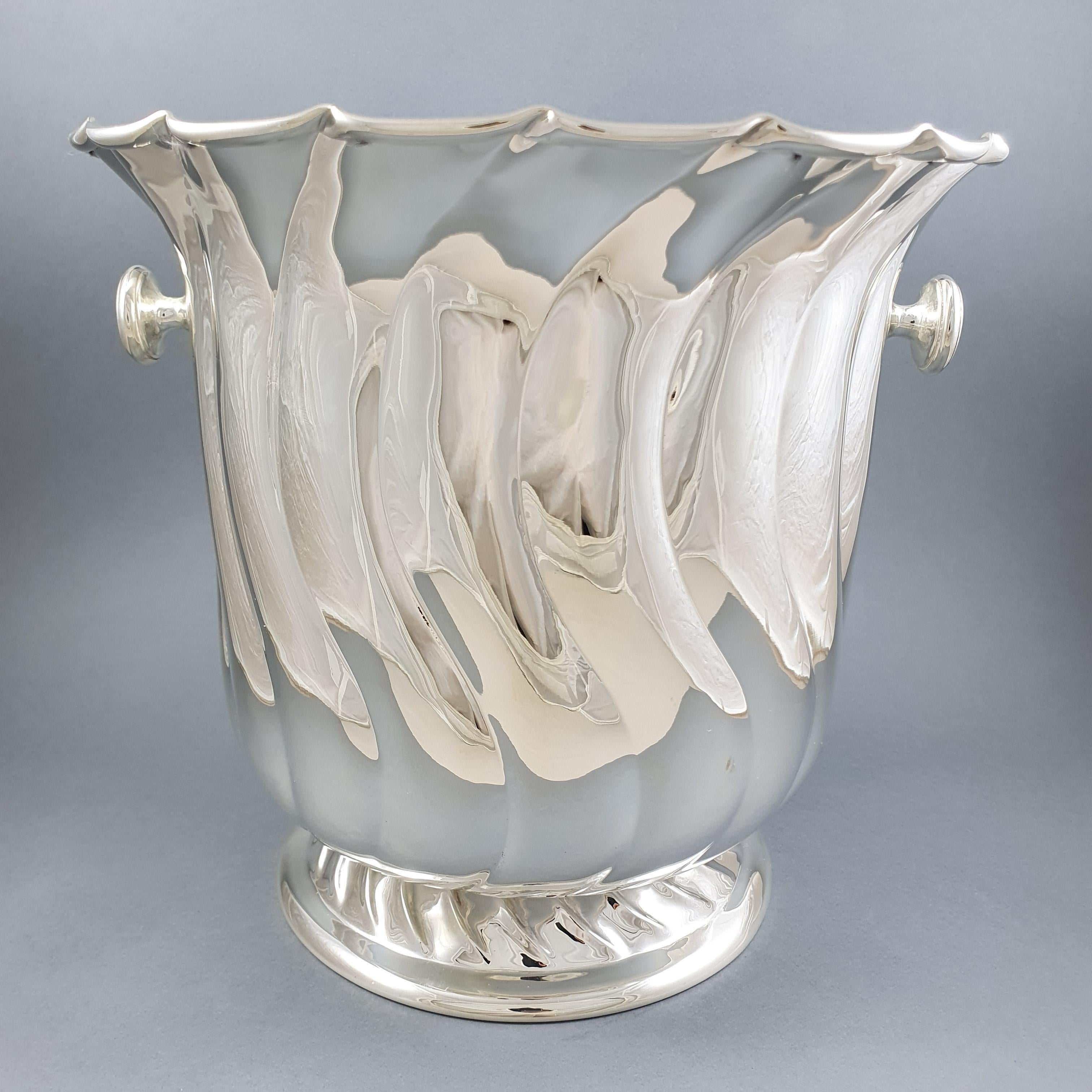 Late 20th Century 20th Solid Silver Champagne Bucket