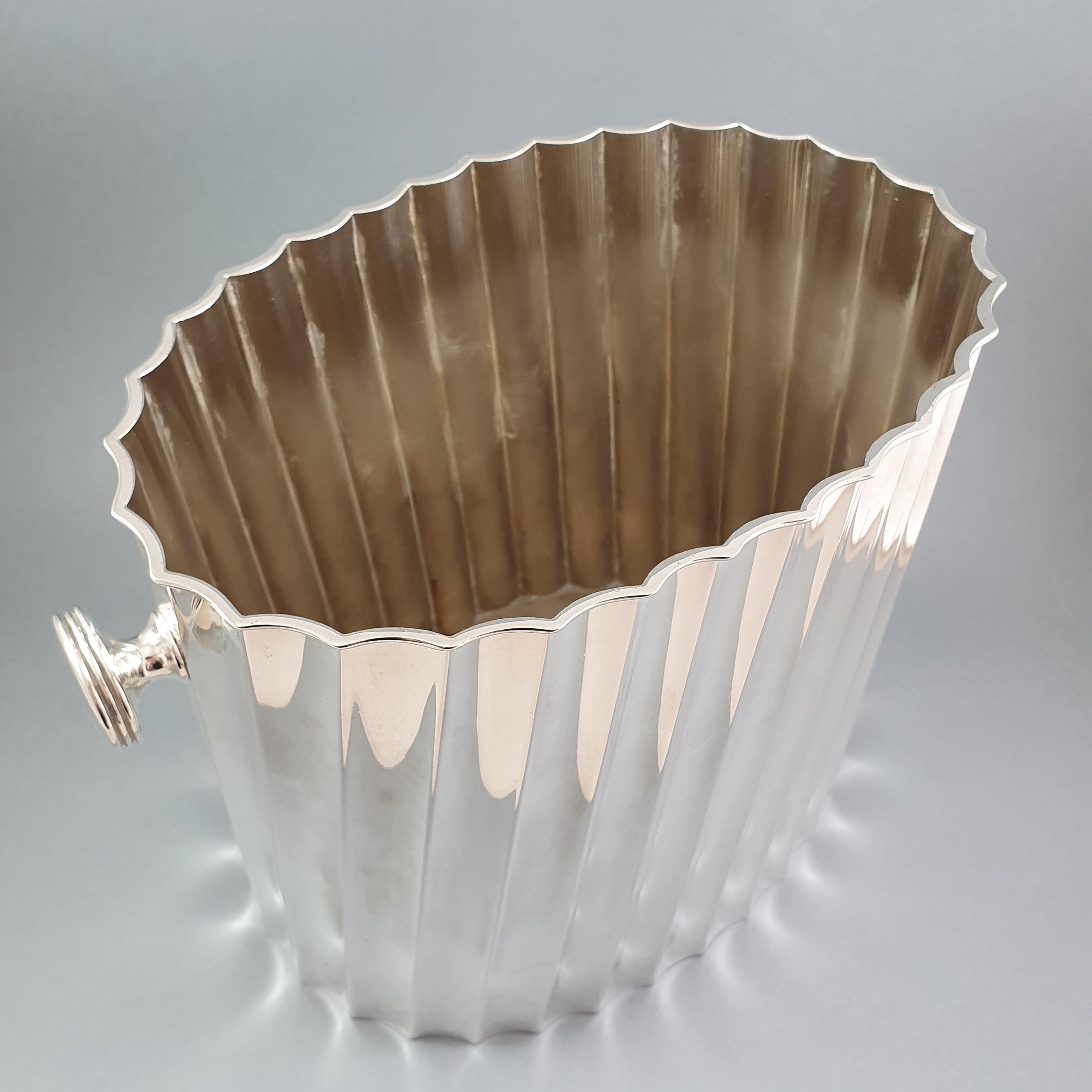 20th Solid Silver Champagne Ice Bucket 1