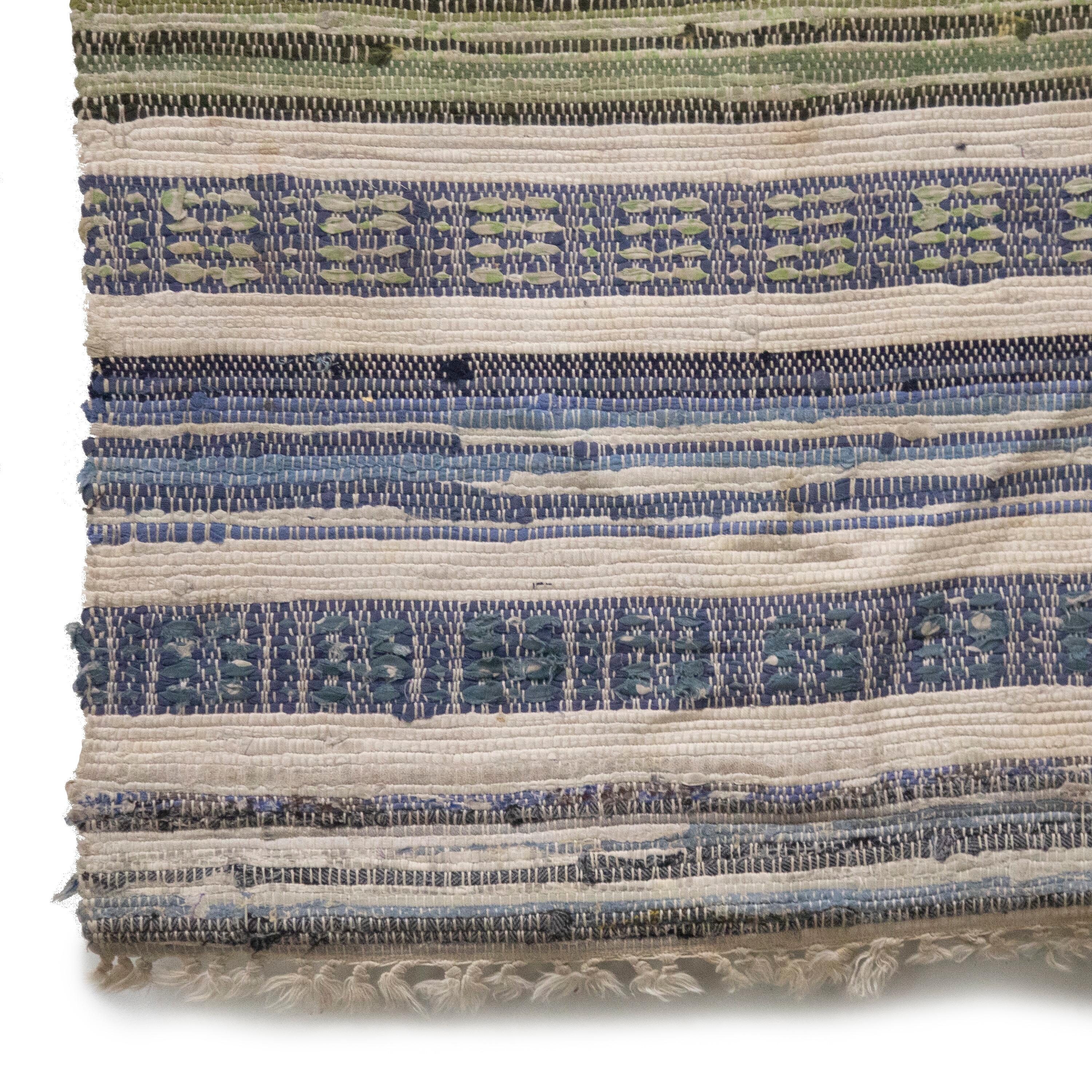 20th Swedish Rag Rug In Good Condition For Sale In Tetbury, Gloucestershire