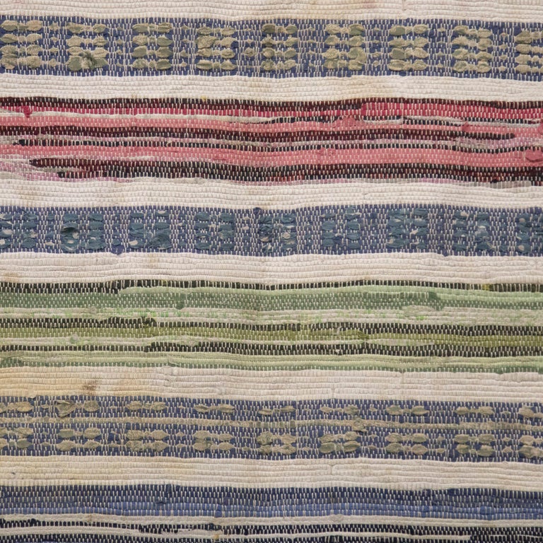 20th Swedish Rag Rug For Sale at 1stDibs