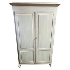 20th Wardrobe two doors white shelves