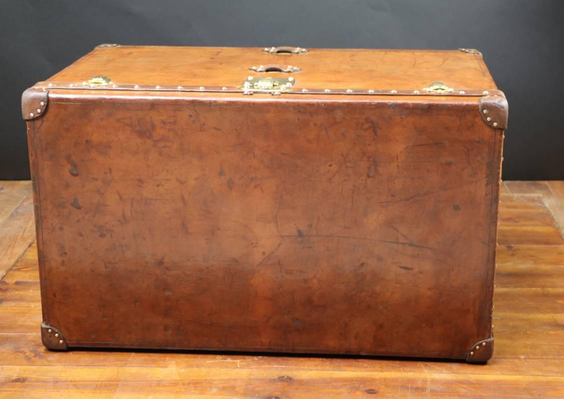 20th Century Louis Vuitton Steamer Leather Trunk 4