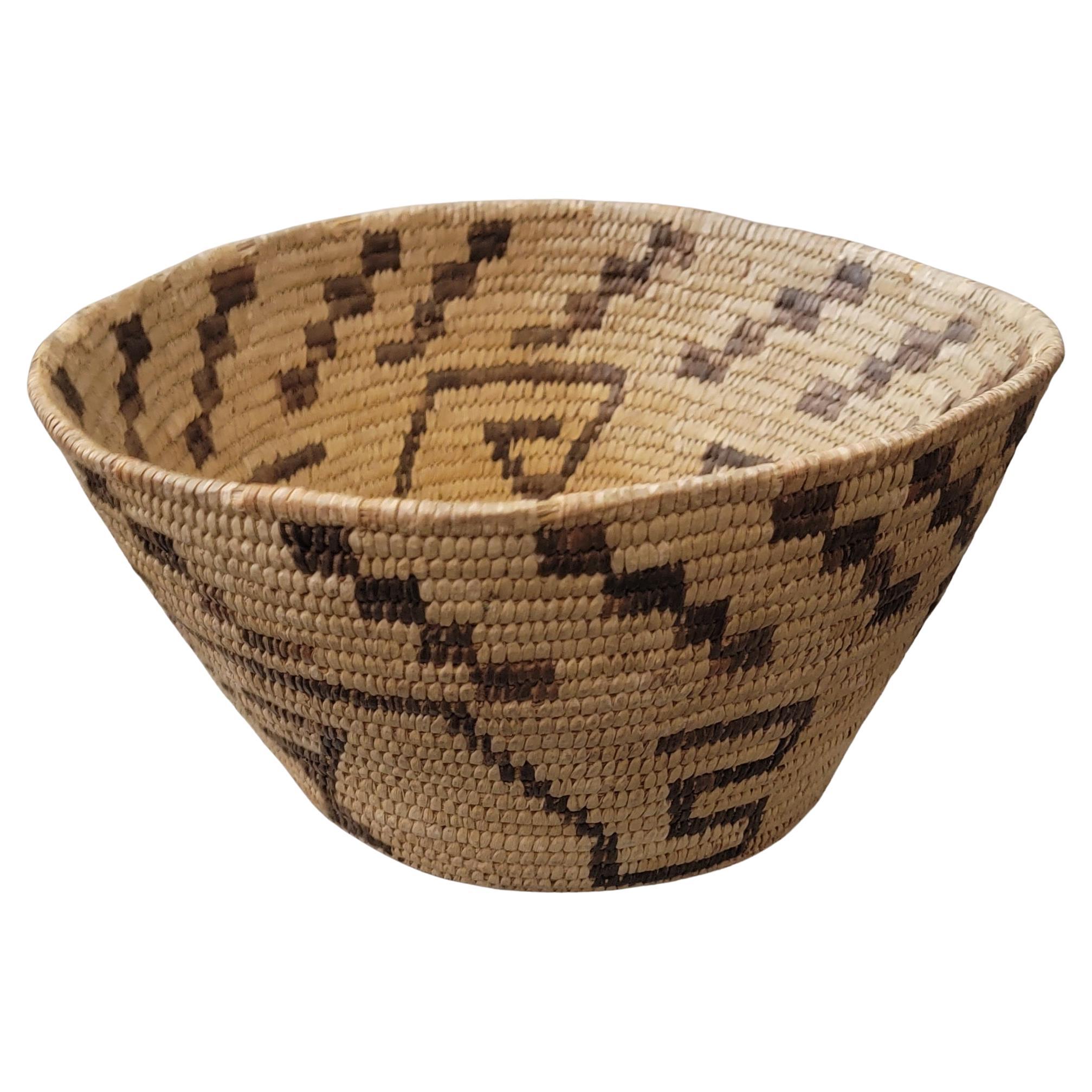 20Thc  Panier géométrique indien américain Pima
