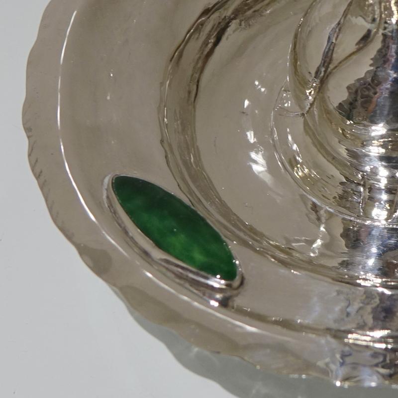 Early 20th Century 20th Century Edwardian Sterling Silver Art Nouveau Chamberstick Lon1902 Hutton For Sale
