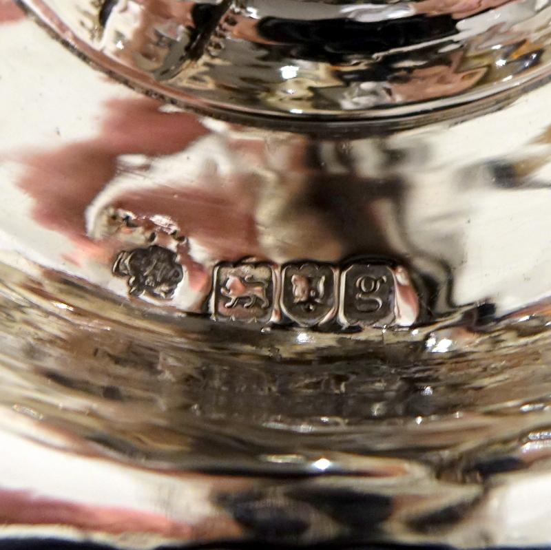 20th Century Edwardian Sterling Silver Art Nouveau Chamberstick Lon1902 Hutton For Sale 2