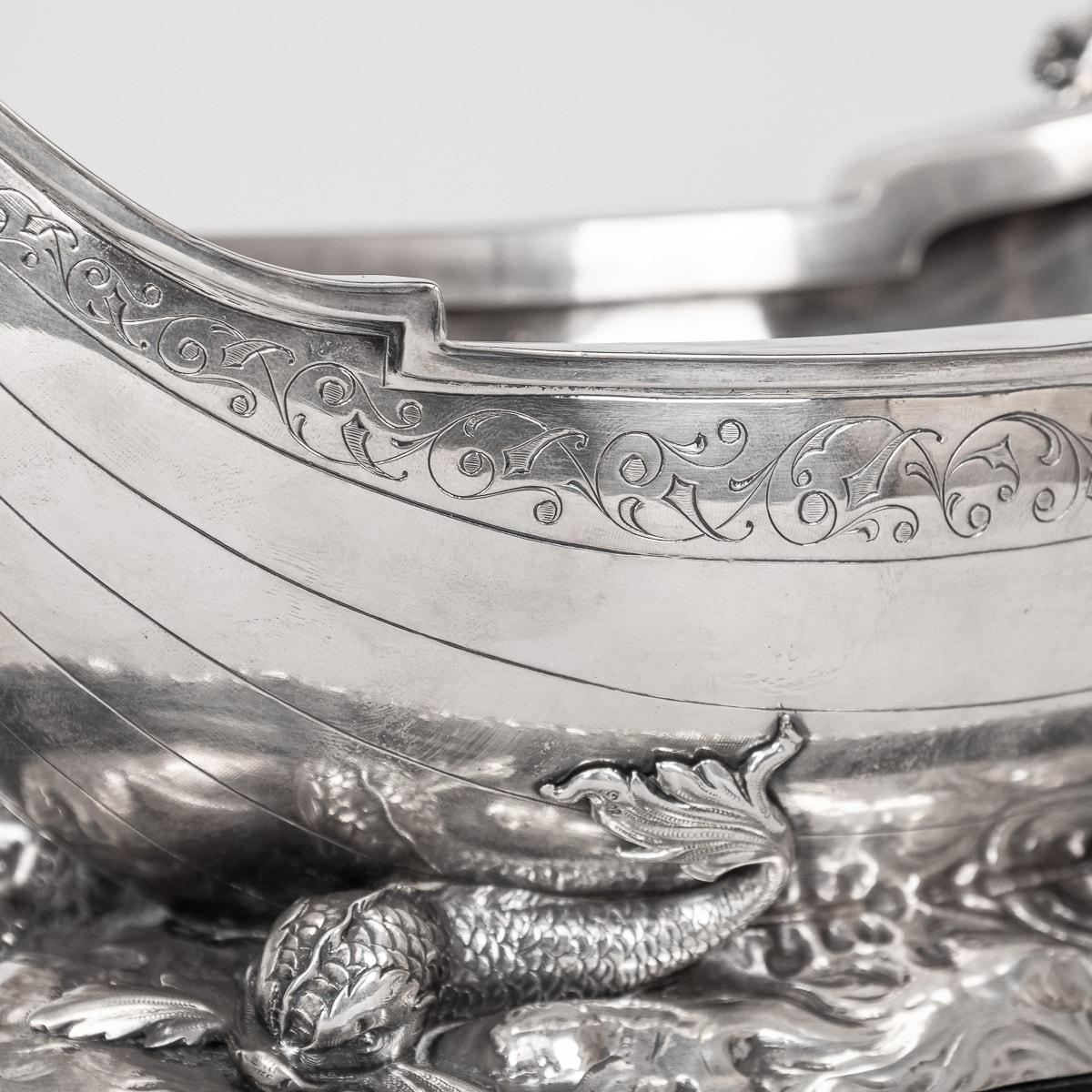 20thC Austrian Solid Silver Centrepiece, Vincent Mayers Sohne c.1900 For Sale 14