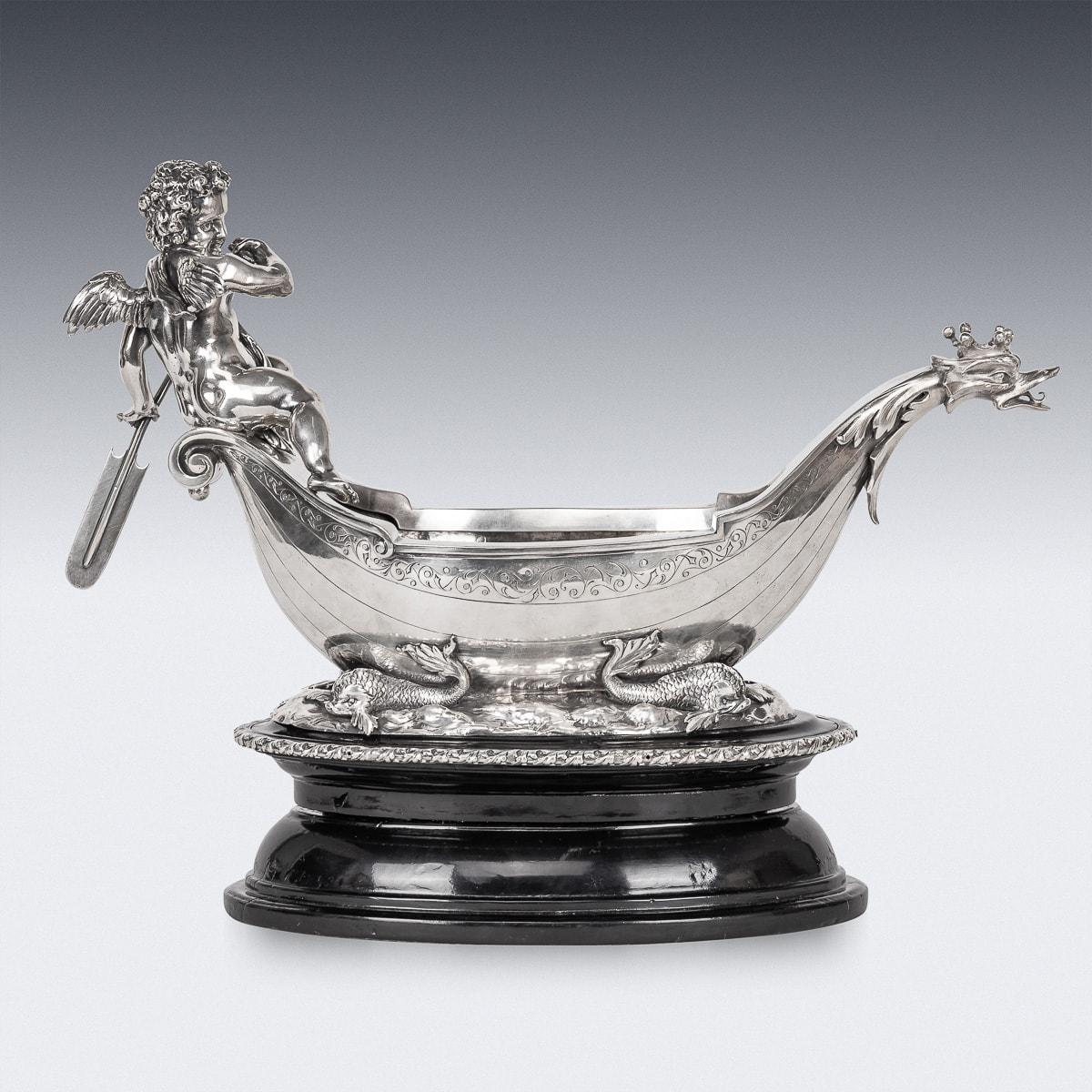 Other 20thC Austrian Solid Silver Centrepiece, Vincent Mayers Sohne c.1900 For Sale