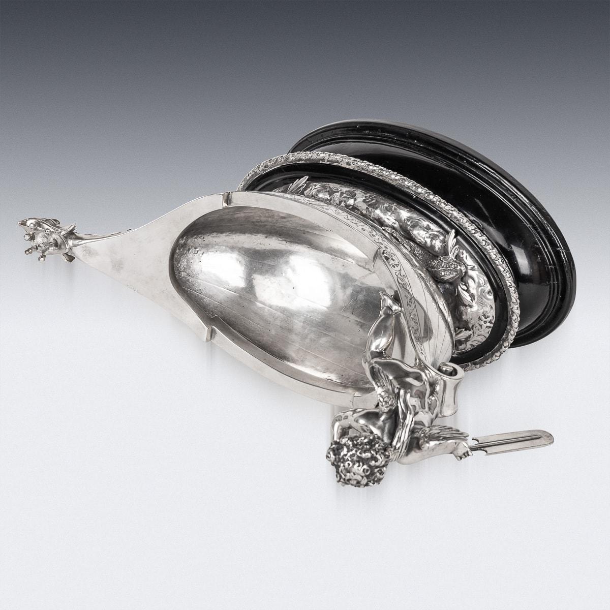 Early 20th Century 20thC Austrian Solid Silver Centrepiece, Vincent Mayers Sohne c.1900 For Sale