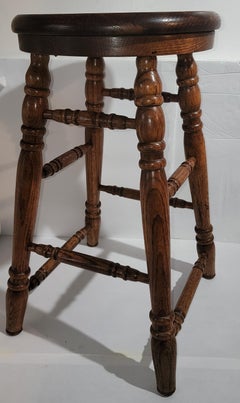 20thc Bar Stools, Pair