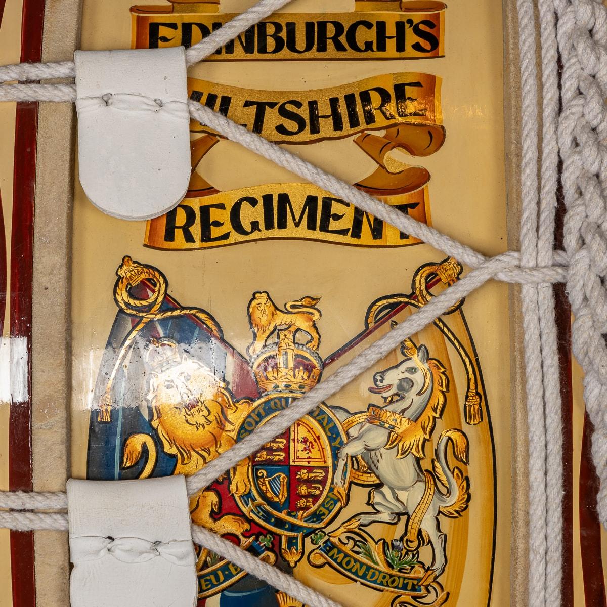 20thC Bass Drum Of The Duke Of Edinburghs 1St Battalion Wiltshire Regiment Band 3