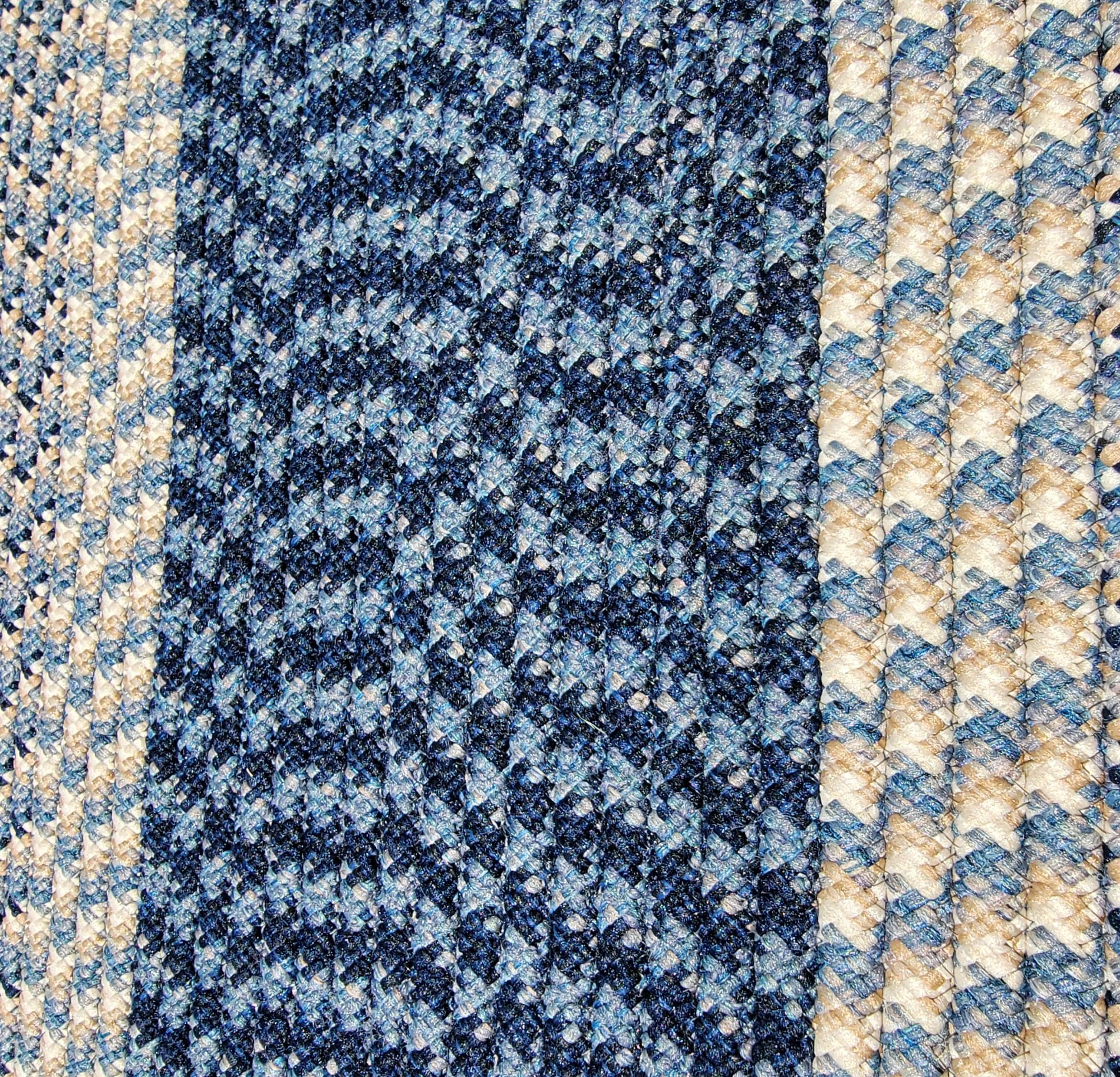 Diese erstaunliche große Zimmer Größe geflochtenen Teppich in blauen und grauen Farben ist in gutem Zustand.es ist von Hand genäht und Maschine für enge structure.Its wurde prof gereinigt und ist sehr clean.Condition ist wunderbar leichte winzige
