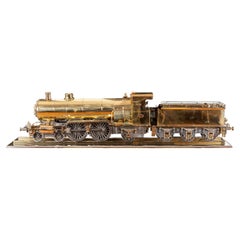 20thc Brass & Aluminium Model of an Atlantic Class Locomotive by Bassett Lowke