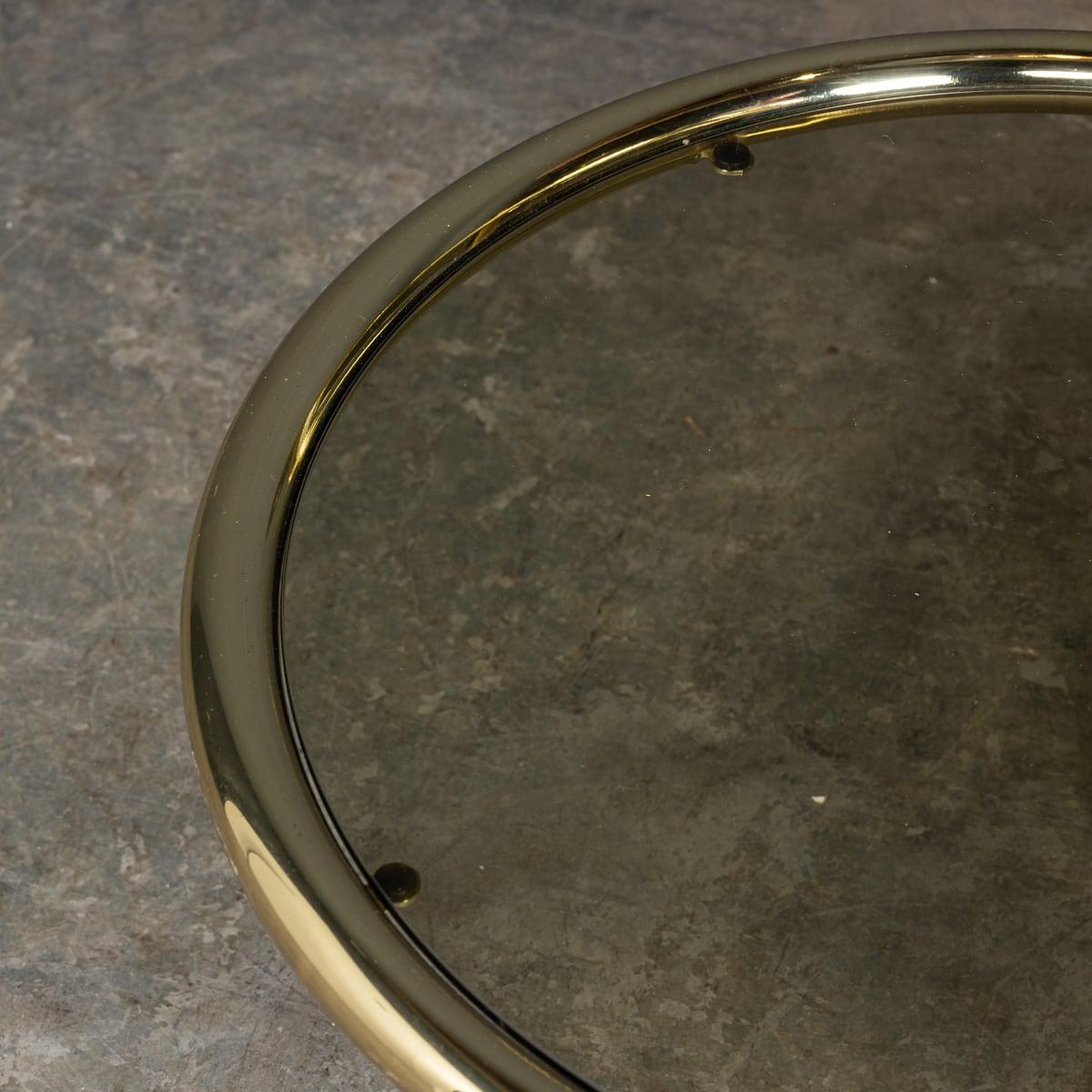 20thC Brass & Glass Three-Tier 