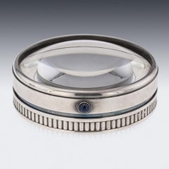 20thC Cartier Silver Plated Desk Set, c.1990