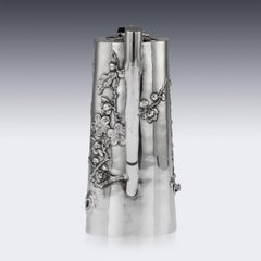 20th Century Chinese Export Solid Silver Hot Water Jug, Houcheong, circa 1900