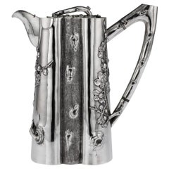 Vintage 20th Century Chinese Export Solid Silver Hot Water Jug, Houcheong, circa 1900