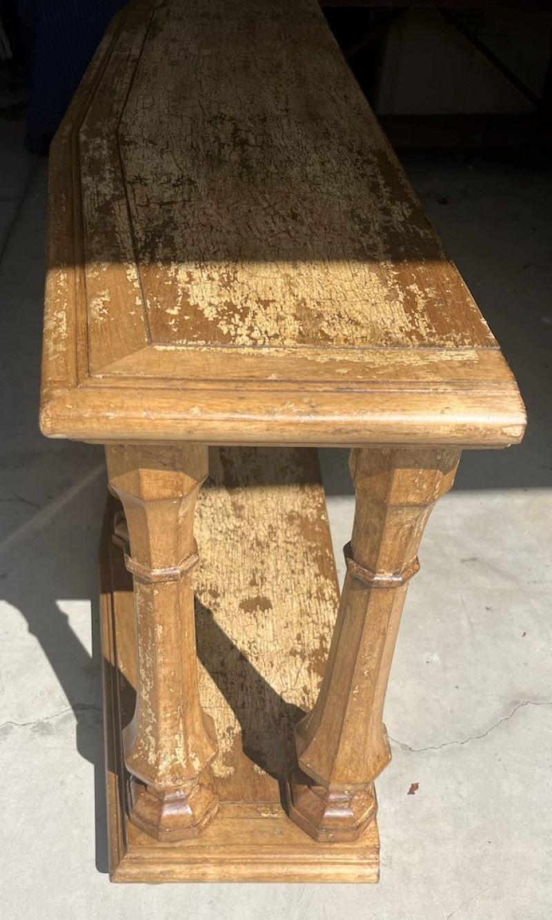 20th Century Console Table with Original Painted Surface In Good Condition For Sale In Los Angeles, CA