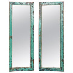20th Century Dutch Pair of Window Shutters Converted to Mirrors, circa 1900