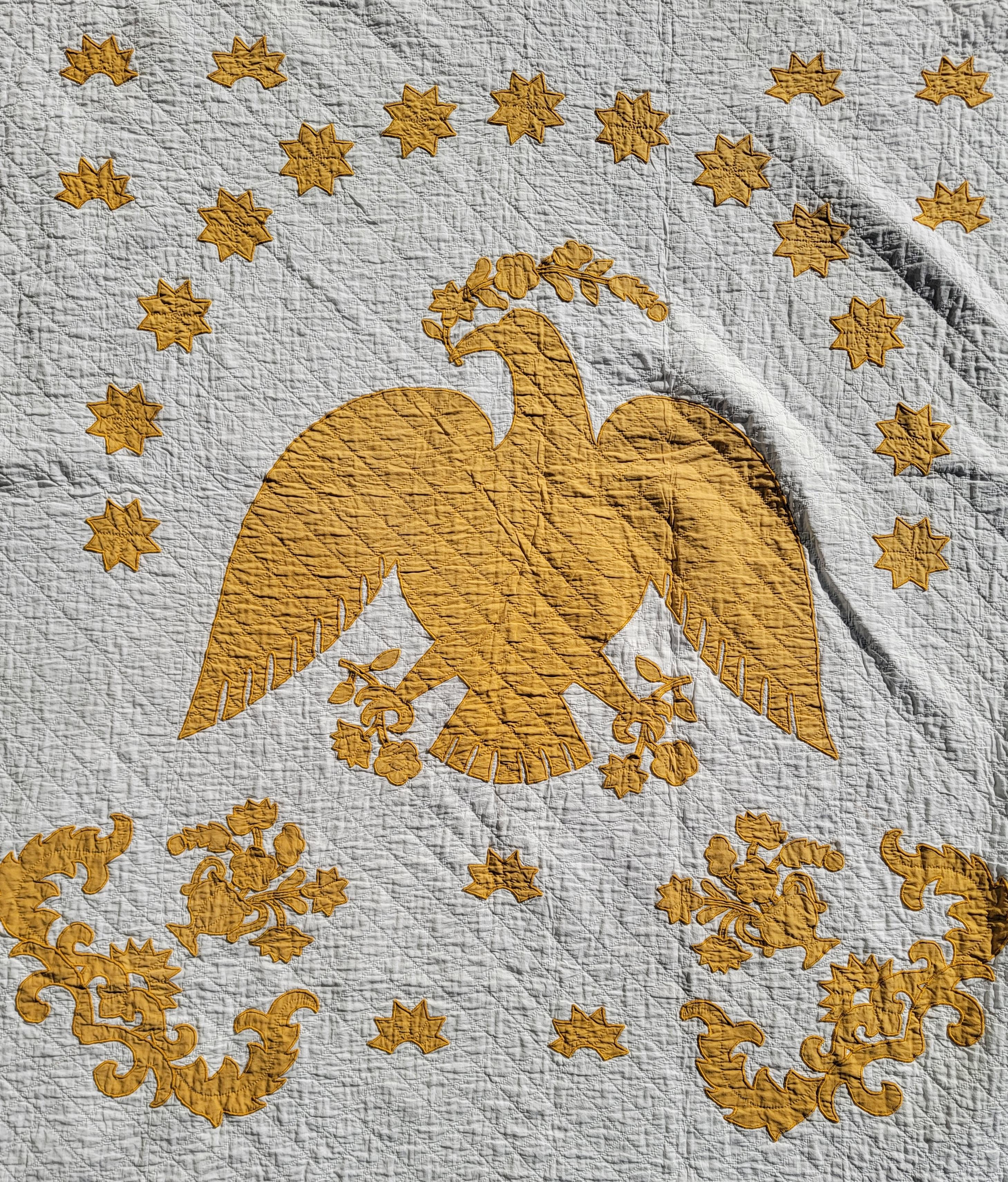 20th Century 20th C Eagle Applique Quilt