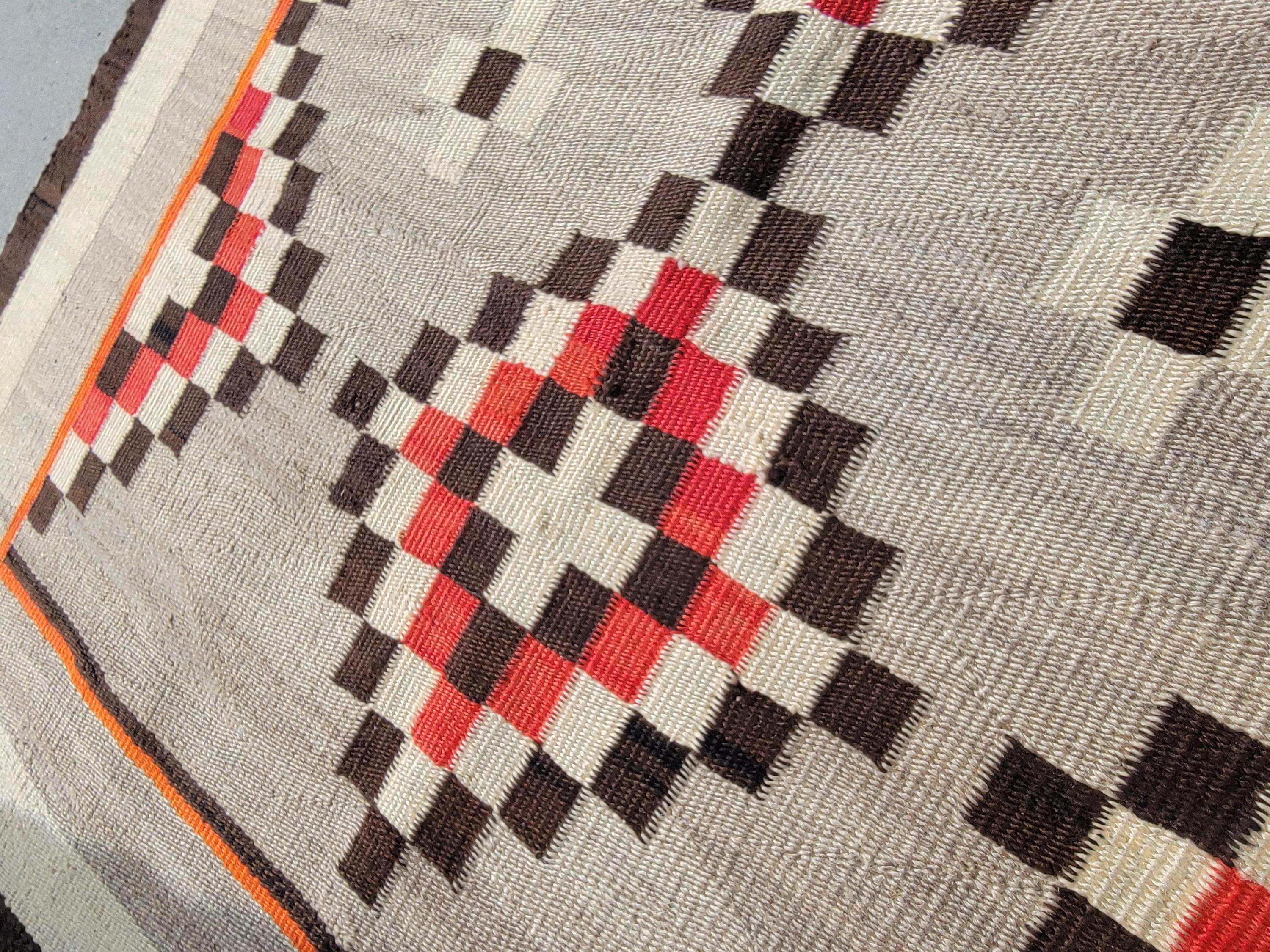 20Thc Frühe geometrische Navajo-Weberei (amerikanisch) im Angebot