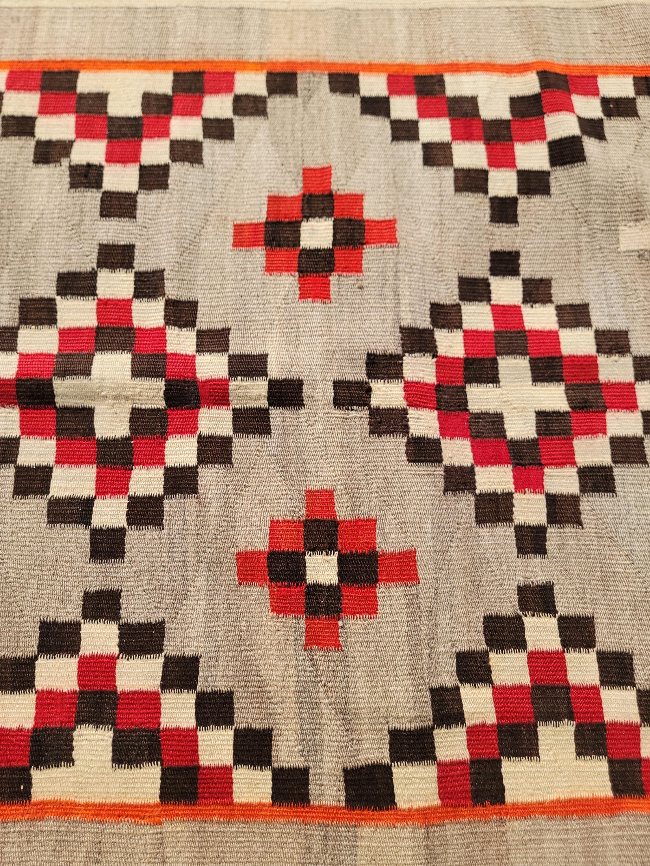 20Thc Frühe geometrische Navajo-Weberei (20. Jahrhundert) im Angebot