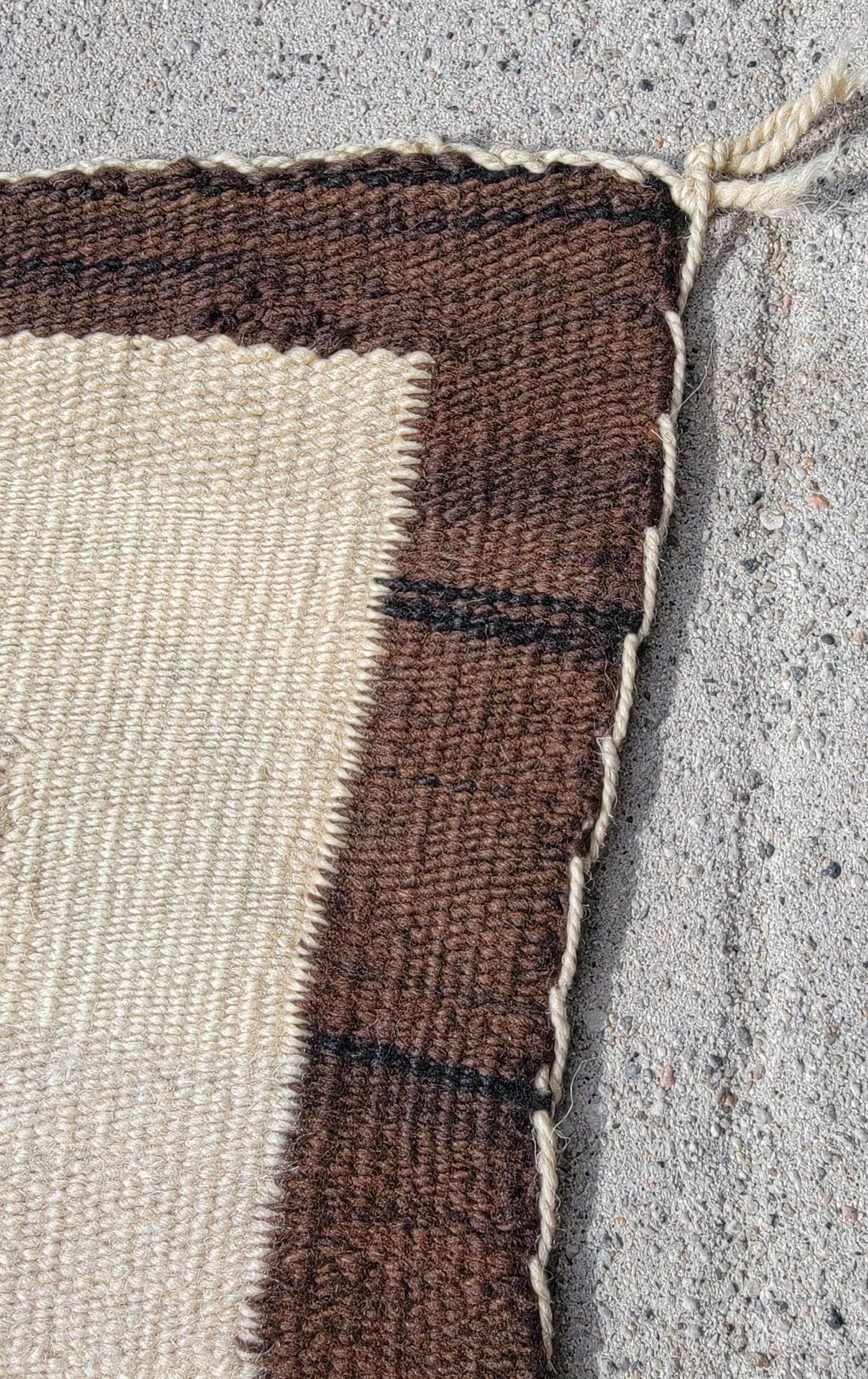 20Thc Frühe geometrische Navajo-Weberei im Angebot 1