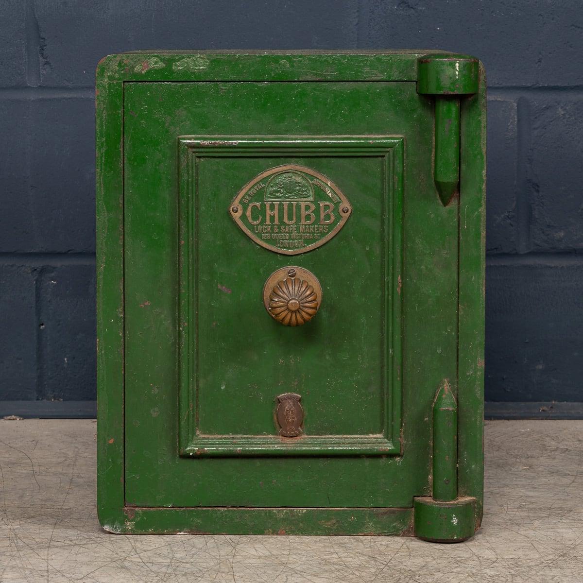 British 20Thc English Fire Proof Safe By Chubb c.1930