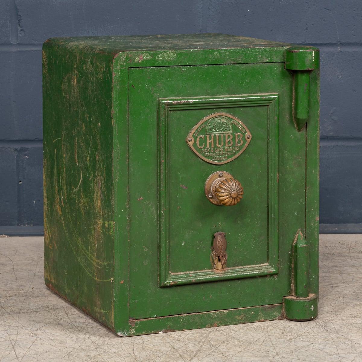 Iron 20Thc English Fire Proof Safe By Chubb c.1930