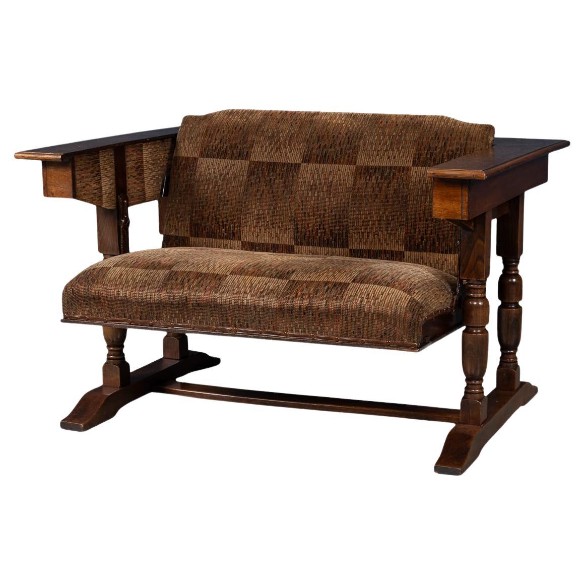 Mesa inglesa metamórfica "Settee Table" del siglo XX Por R. Hamp & Co, Northampton c.1930