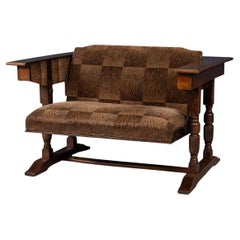 Mesa inglesa metamórfica "Settee Table" del siglo XX Por R. Hamp & Co, Northampton c.1930