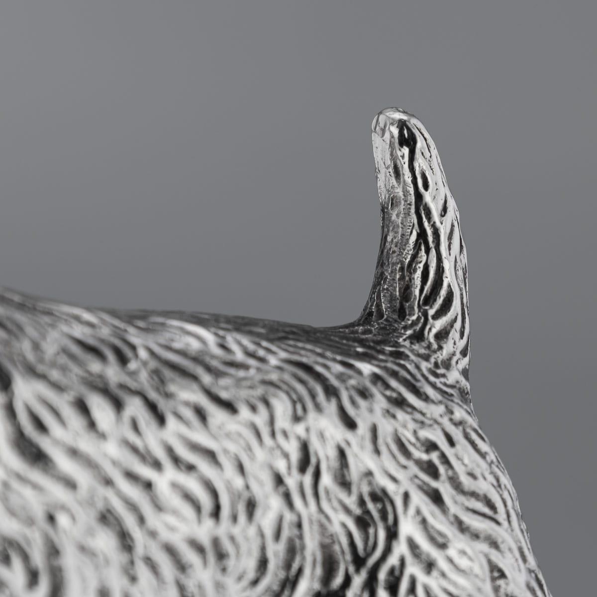 Novità inglese del 20° secolo in argento massiccio West Highland Terrier Peso da scrivania c.1972 in vendita 5