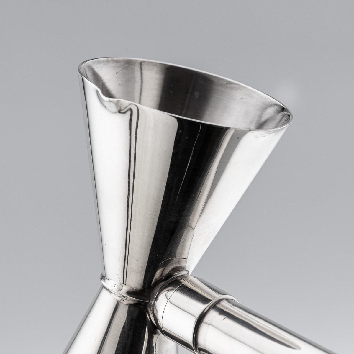 20thC English Silver Plated Drinks Measure, Corkscrew & Bottle Opener By Dunhill 1