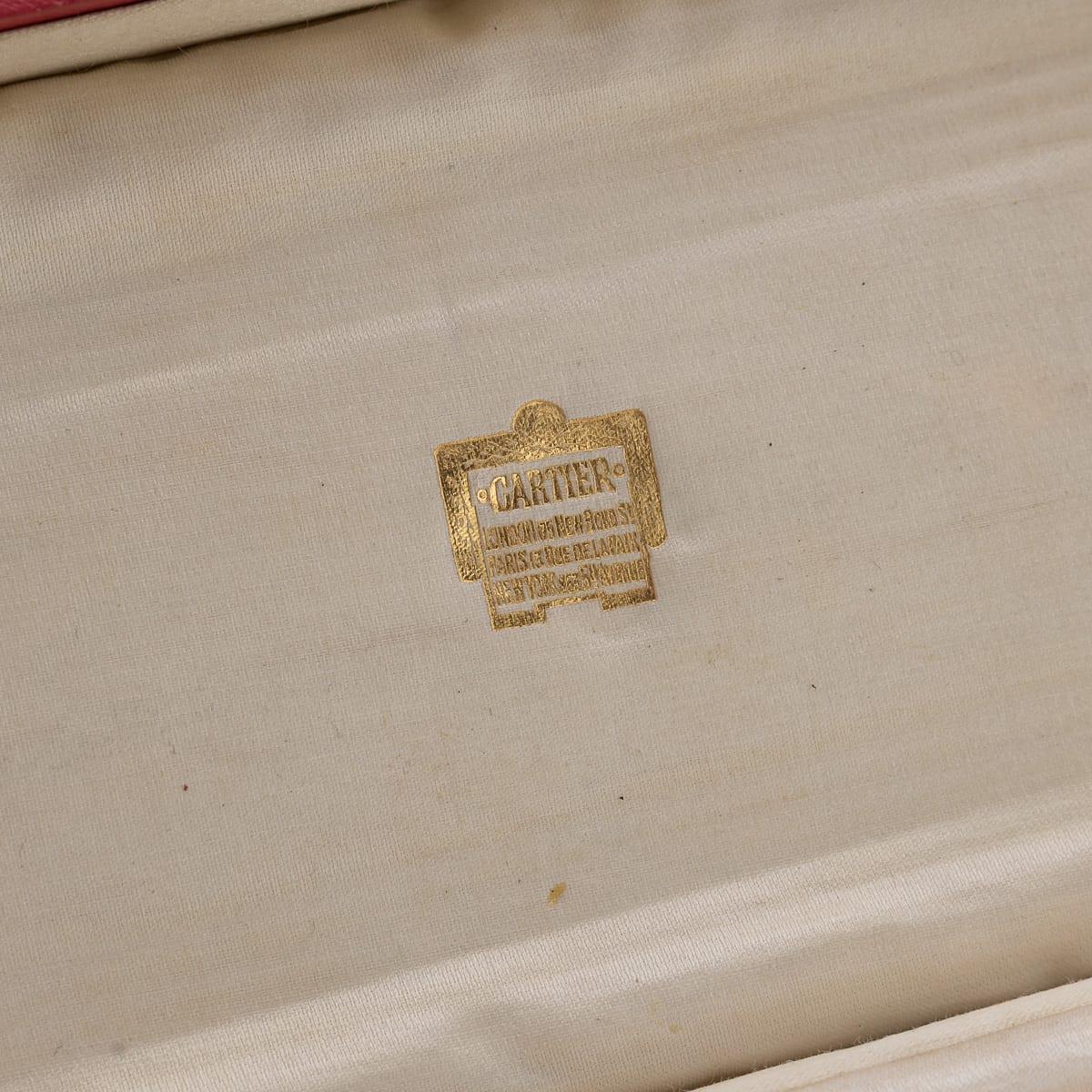 20thC English Solid Silver & 9K Gold Cigar Case By Cartier Of New Bond St c.1929 For Sale 13