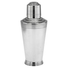 20thC English Solid Silver Cocktail Shaker, Mappin & Webb, Sheffield c.1932