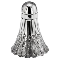 A.C. Silver Novelty "Shuttlecock" Inkwell, Birmingham c.1928